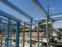 steel house frame