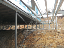 Construction of steel frame house in Wandong