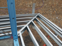 Construction of steel frame house in Wandong