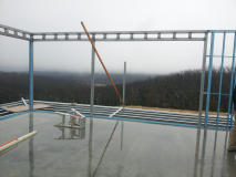 Construction of steel frame house in Wandong