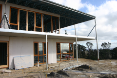 Construction of steel frame house in Wandong