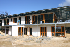 Construction of steel frame house in Wandong