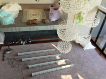 Wine racks ready for installation